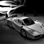 Light painting with a Scale model of a Ferrari