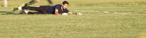 Goalie Al Abbas Hussain from International United.