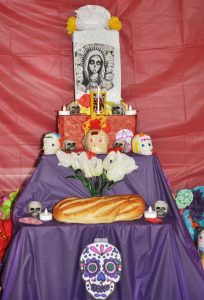 Spanish students of NMSU made an Altar de Muertos to learn about the Mexican tradition