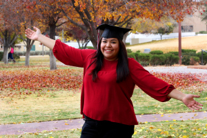 As her final semester as an undergraduate student, Yadira Corral embraces the end of the long journey to her bachelor's degree in journalism.