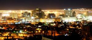 "The City of El Paso at night"