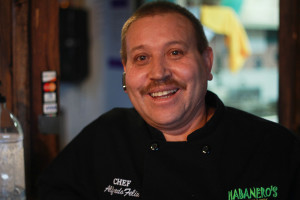 Alfredo is the chef and owner of Habaneros restaurant. He is originally from Zacatecas, Mexico.  His restaurant is well knows for its Mole plates.