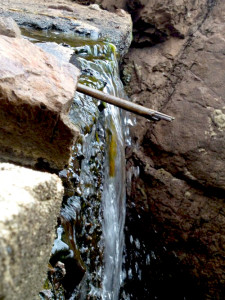 Dripping Springs mini waterfall.