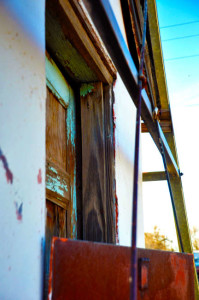 A rustic door in La Mesa