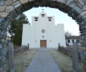 This Church was dedicated to St. Francis after the victory at Round Mountain