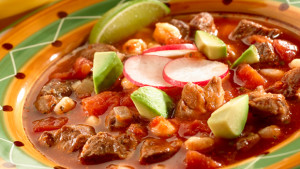Pozole, mexican tradition meal from Guadalajara, Mexico made by Rosario Macias during thanksgiving break.