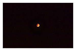 The Super Blood Moon of September 27, shot at White Sands National Park.