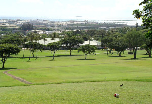 Leilehua Golf Course at Oahu, Hawaii. Golf Tournament hosted by the University of Hawaii.