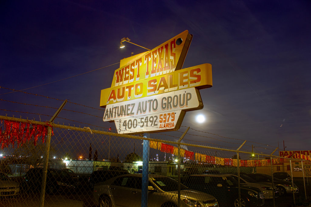 Blood Moon Car Lot, El Paso, 2019